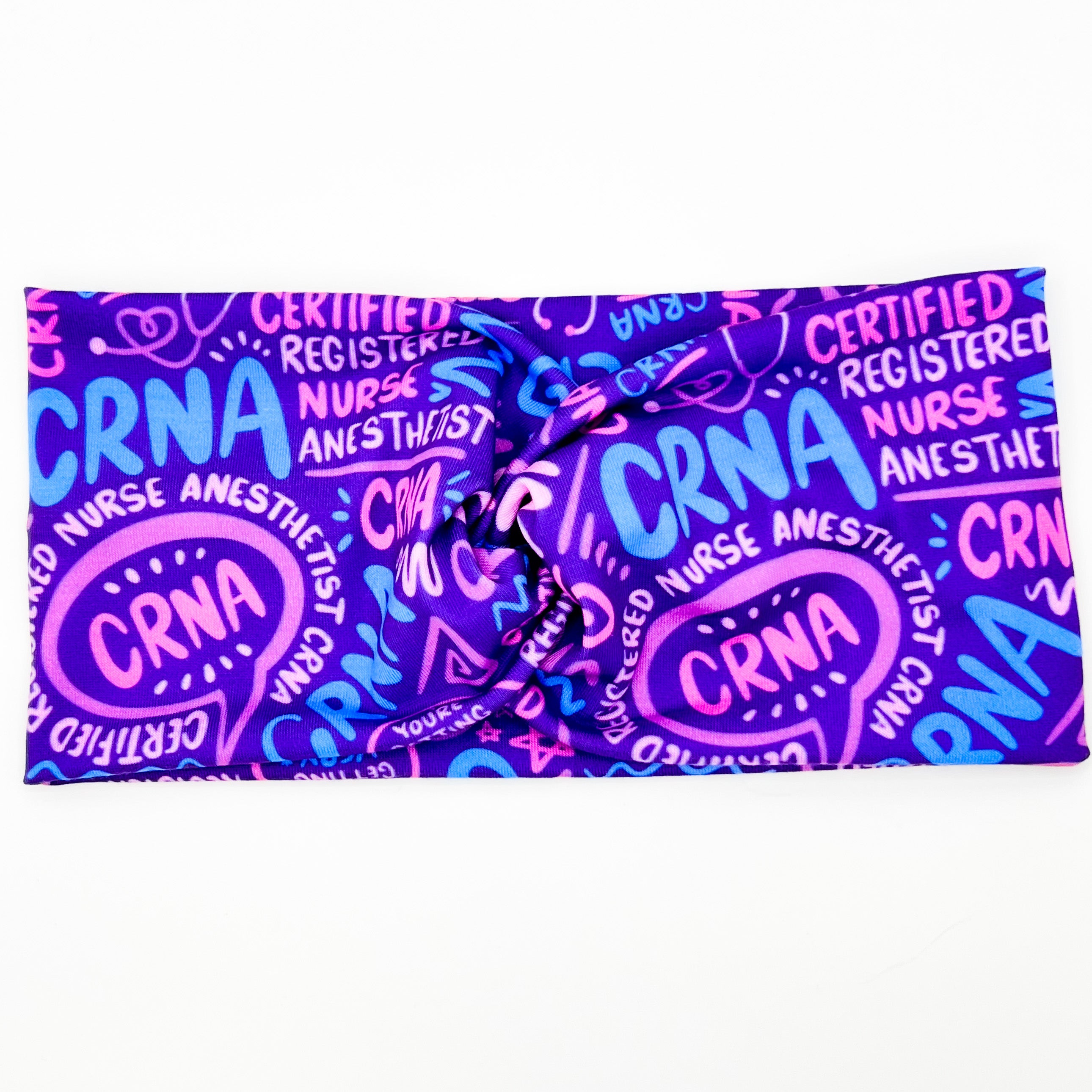 CRNA Purple &amp; Blue Colors Headband