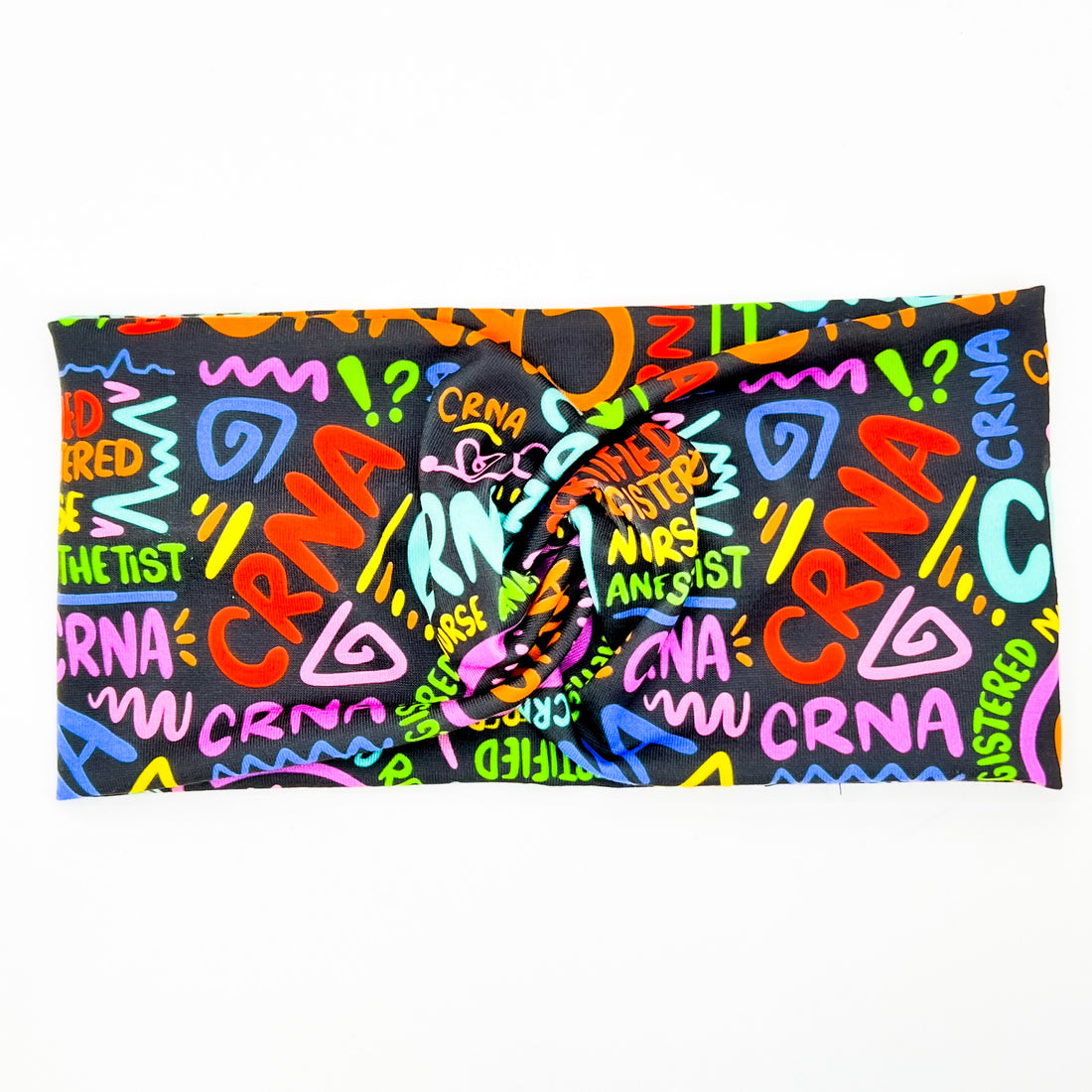 CRNA Rainbow Colors Headband