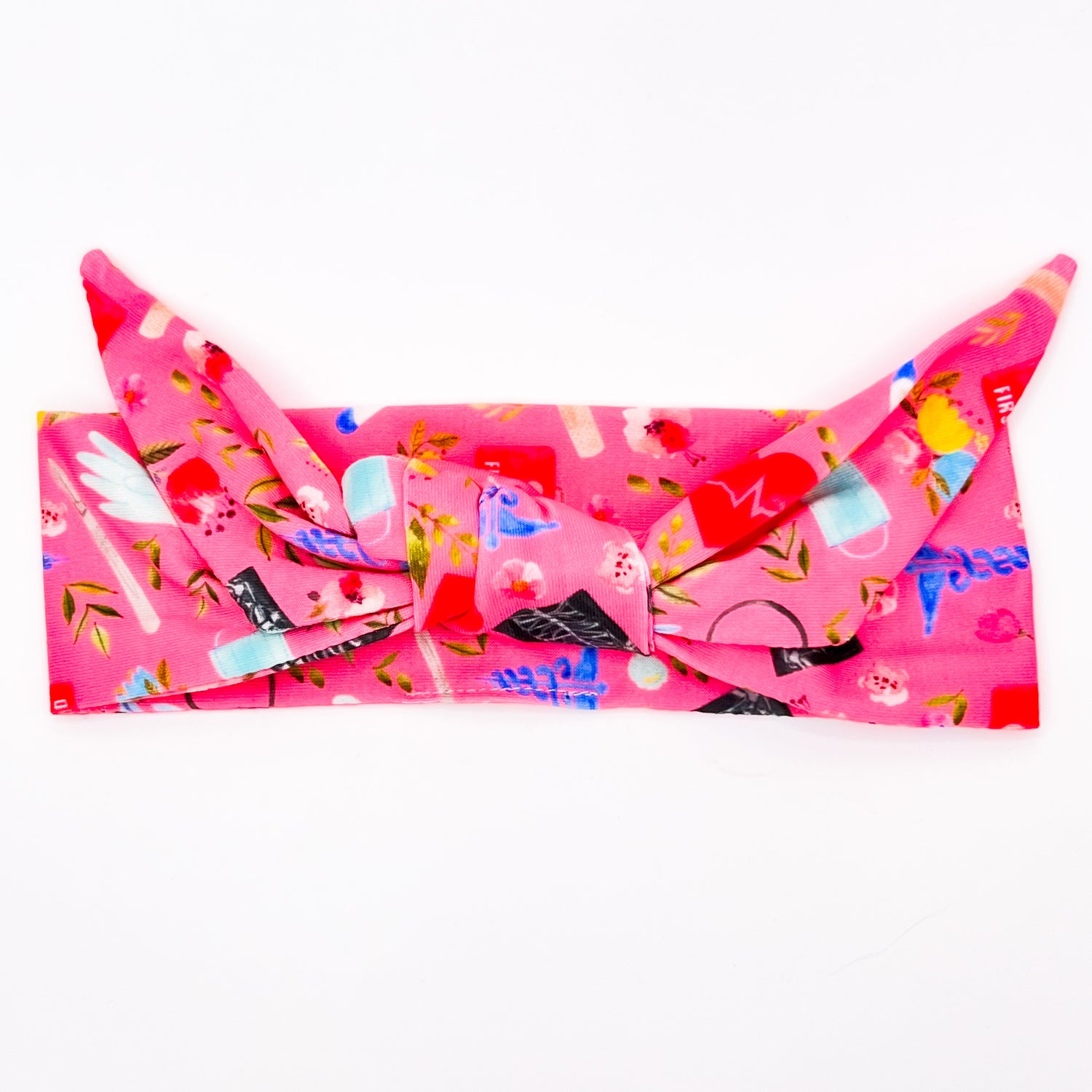 Everything Healthcare - Pink Adjustable Tie Headband