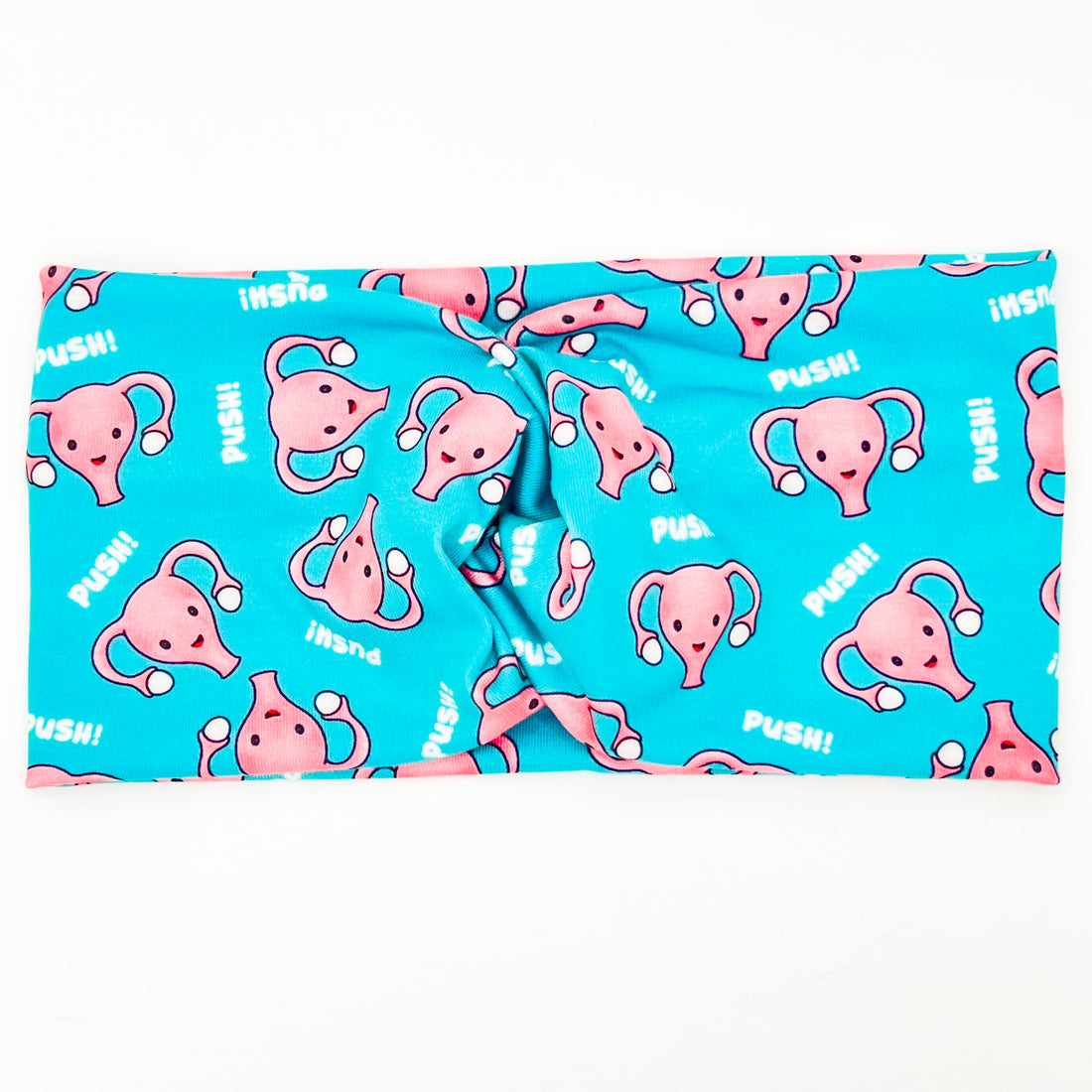 PUSH! Uterus - Teal Headband